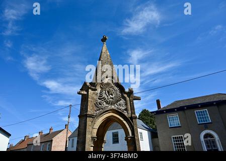 North Curry, un petit village anglais dans le Somerset, en Grande-Bretagne, monument de la Première Guerre mondiale Banque D'Images