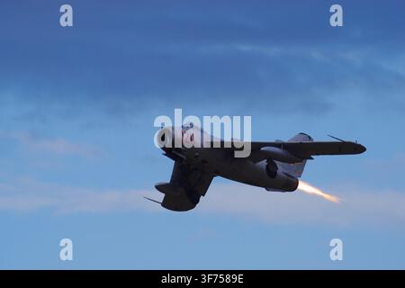 Lim 5, Mikoyan Gurevich, Mig-17, SP-MIL, Shuttleworth, Spectacle aérien Old Warden, Biggleswade, Bedfordshire, Angleterre Banque D'Images