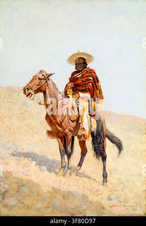 Frederic Remington, Un vaquero mexicain, peinture à l'huile sur toile, 1890 Banque D'Images
