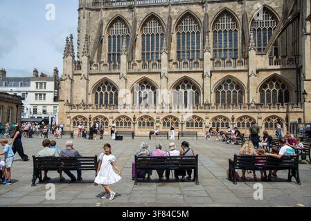 Abbaye de Bath, Angleterre Banque D'Images