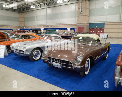 Exposition et vente aux enchères de voitures anciennes vintage, Pennsylvanie USA Banque D'Images
