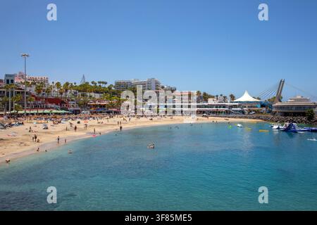 Vue de Playa de la Pinta à Costa Adeje, sur l'île espagnole de Ténérife. Banque D'Images