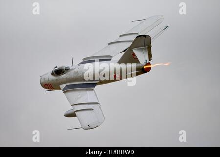 FUBAR Aviation MIG17F lors du spectacle aérien estival du musée de la guerre impériale à Duxford en 2026 Banque D'Images