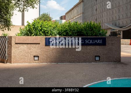 Scènes urbaines de Dallas, Chapelle de Thanksgiving Banque D'Images