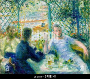 Pierre Auguste Renoir, Déjeuner au Restaurant Fournaise, (Le Déjeuner des rameurs), peinture à l'huile sur toile, 1875 Banque D'Images