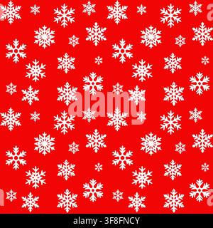 Motif classique de flocon de neige de Noël Illustration de Vecteur