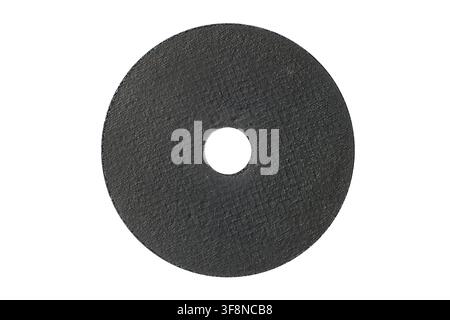 Disque à couper pour meuleuse. Disque à couper isolé sur fond blanc. Banque D'Images