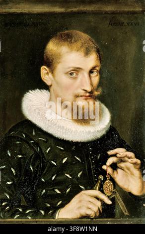Peter Paul Rubens – Portrait d'un homme, peut-être un architecte ou un géographe, 1597 Banque D'Images