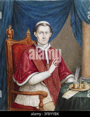 Portrait du Pape Léon XII (1760-1829). Musée : COLLECTION PRIVÉE. Auteur : ANONyme. Banque D'Images