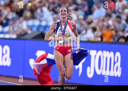 Birmingham, Birmingham, Grande-Bretagne. 13 août 2026. ALICE FINOT de France concourt dans le 3000 m steeple des femmes lors des Championnats d'Europe d'athlétisme de Birmingham 2026 au Alexander Stadium le 13 août 2026 à Birmingham, GBR. (Crédit image : © Stefanos Kyriazis/ZUMA Press Wire) UTILISATION ÉDITORIALE UNIQUEMENT ! Pas pour une UTILISATION COMMERCIALE ! Banque D'Images