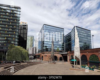 Bâtiments des quais 100 et 101, Salford, Manchester, Angleterre, Royaume-Uni. Banque D'Images