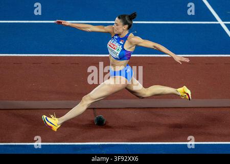 Birmingham, Angleterre. 13 août 2026 Ivana Spanovic, Équipe de Serbie, Triple saut femmes Crédit : Ian Stephen / Alamy Live News Banque D'Images