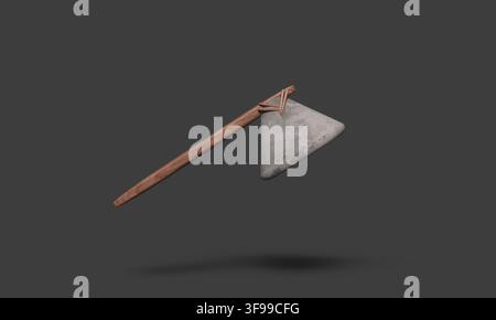 objet hache axe jour autochtone heureux symbole de célébration hache axe signe héritage bois pierre lame bûcher hache conscience tradition outil hache axe objet Banque D'Images