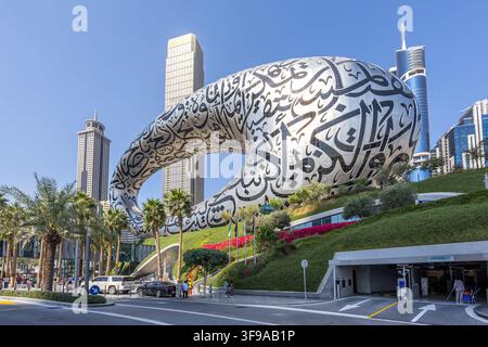 Musée du Futur de Dubaï architecture moderne aux Émirats arabes unis Banque D'Images