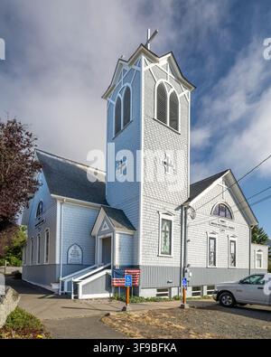 L'église méthodiste Trinity à Port Townsend, WA. Construite en 1871 Banque D'Images