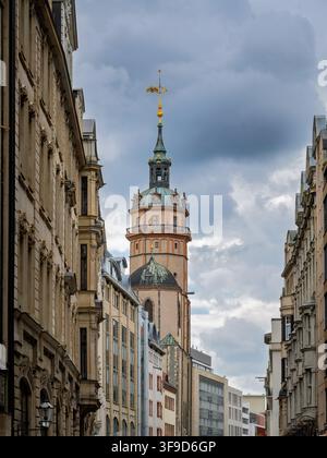 Église historique Saint-Nicolas (Nikolaikirche) à Leipzig Banque D'Images