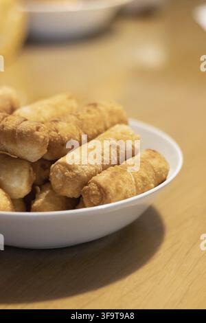 Doigts de fromage frits, tequenos farcis au fromage blanc. Banque D'Images