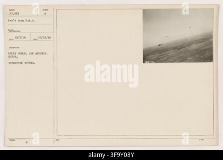 Kelly Field, San Antonio, Texas, une scène d'information volante. Banque D'Images