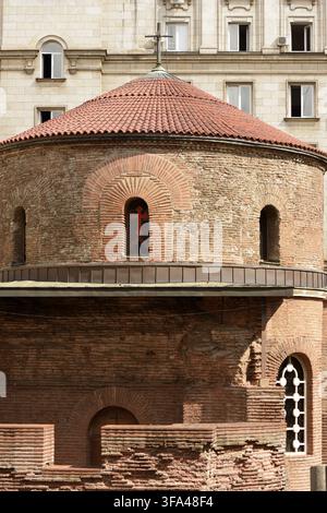 Détail architectural de, George Church ou Rotunda construit au 3ème siècle comme le plus ancien bâtiment à Sofia Bulgarie, Europe de l'est, Balkans, UE Banque D'Images