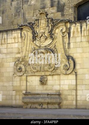 Malte ? La Valette, Fontaine de Wignacourt Banque D'Images