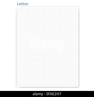 Le papier quadrillé croisé affiche des marques en plus sombres disposées en lignes régulières sur un fond blanc. Idéal pour les inserts de planificateur, les journaux bullet, les mises en page techniques, la pratique des coordonnées, les actifs vectoriels Illustration de Vecteur