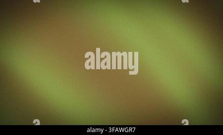 Fond d'écran abstrait dégradé vert-brun granuleux avec effets de flou et grunge en haute résolution 4K Banque D'Images