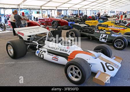 BRM P153 (1971), Centenaire du Grand Prix Britannique, Musée de Brooklands, Weybridge, Surrey, Angleterre, Royaume-Uni, Europe Banque D'Images
