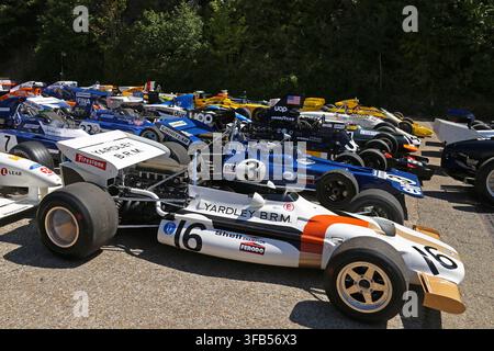 BRM P153 (1971), Centenaire du Grand Prix Britannique, Musée de Brooklands, Weybridge, Surrey, Angleterre, Royaume-Uni, Europe Banque D'Images