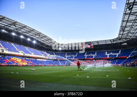 Harrison, États-Unis. 22 août 2026. Stade Sports Illustrated avant le match de Major League Soccer entre Red Bull New York et Chicago Fire FC au Stade Sports Illustrated le 22 août 2026 à Harrison, NJ, États-Unis. Crédits : SPP Sport Press Photo. /Alamy Live News Banque D'Images
