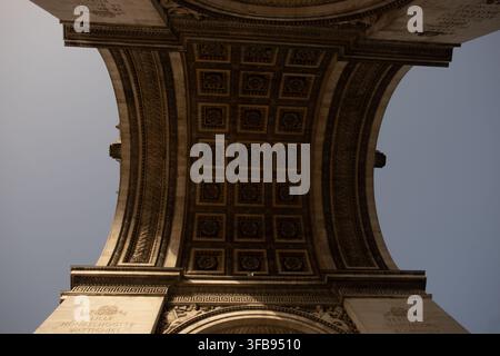 Arc de Triomphe, Paris Banque D'Images