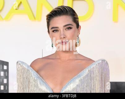 Londres, Royaume-Uni. 29 juillet 2026. Florence Pugh assiste à la première britannique de Spider-Man Brand New Day, Leicester Square. Credit: Doug Peters/EMPICS/Alamy Live Banque D'Images