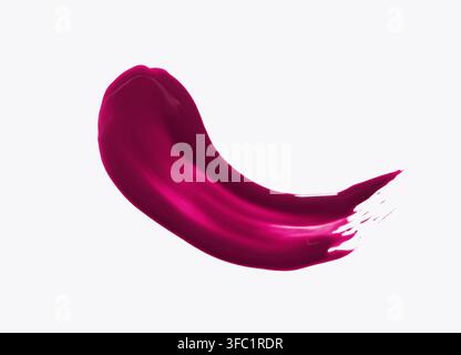 Échantillon de gloss rose baies, texture de produit de beauté cosmétique, vernis à ongles Banque D'Images
