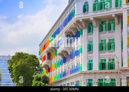 Bâtiment Old Hill Street police Station à Singapour. Banque D'Images
