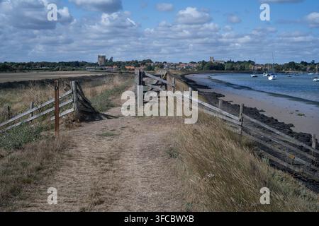Sentier littoral du roi Charles III, Orford, Suffolk, Angleterre Banque D'Images