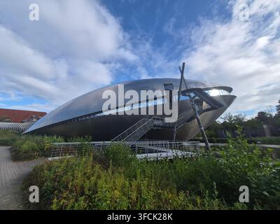 Centre scientifique Universum Bremen avec son architecture moderne distinctive à Brême, en Allemagne Banque D'Images