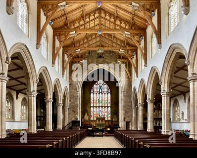 L'église paroissiale Saint-Jacques à Louth. Banque D'Images