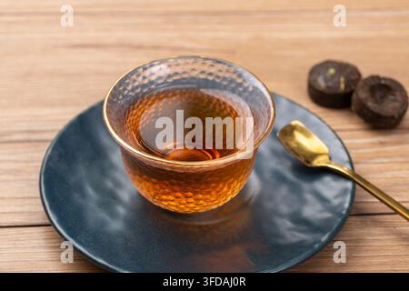 Ingrédient de boisson de thé fermenté Pu Erh Mini Tuocha Banque D'Images