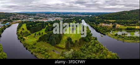 King James VI Golf Club, rivière Tay, Perth, Perthshire, Écosse, Royaume-Uni Banque D'Images
