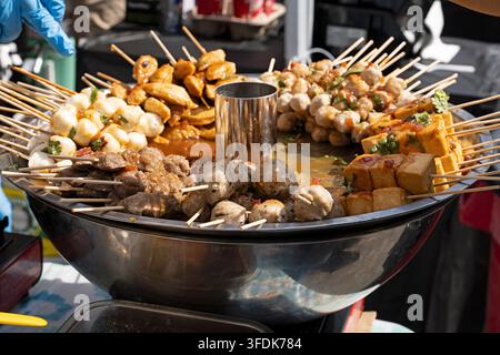 Cuisine de rue thaï Banque D'Images