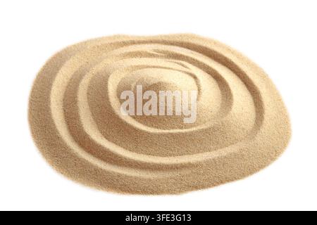 Tourbillon de sable sur fond blanc Banque D'Images