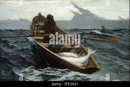 L'Avertissement de brouillard, (1885) Peinture de Winslow Homer Banque D'Images