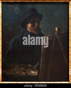 Autoportrait en tant que peintre, 1886, Vincent van Gogh (Zundert 1853 - Auvers-sur-Oise 1890), Musée Van Gogh, Amsterdam, Pays-Bas Banque D'Images