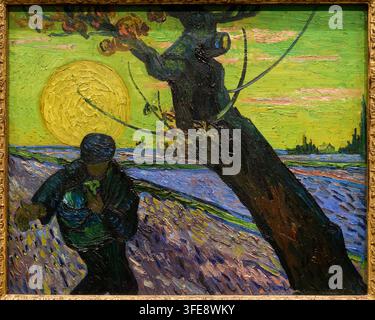 Le Semeur, 1888, Vincent van Gogh (Zundert 1853 - Auvers-sur-Oise 1890), Musée Van Gogh, Amsterdam, Pays-Bas Banque D'Images