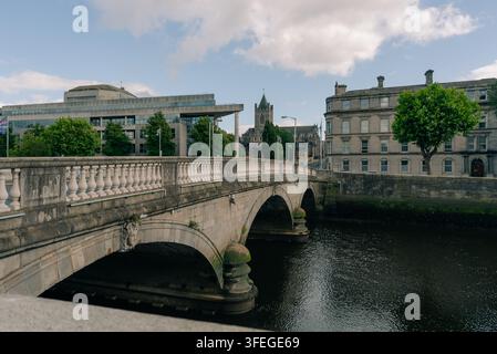 Pont O Donovan Rossa sur la rivière Liffey à Dublin, Irlande - 4 septembre 2026. Photo de haute qualité Banque D'Images