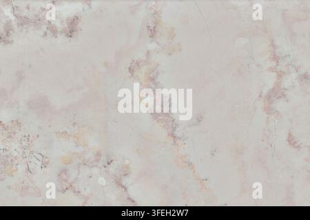 Texture d'une surface en pierre de marbre rose avec des veines naturelles et des motifs minéraux nuageux. Fond idéal pour la conception intérieure et les graphismes Banque D'Images