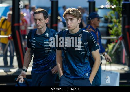 Monza, Italie. 04 sep., 2026. 9/4/2026 - Luke Browning (GBR) pilote de réserve de l'équipe Atlassian Williams F1 lors du Grand Prix d'Italie Pirelli de Formule 1 2026 sur l'Autodromo Nazionale Monza à Monza, Italie. Round 15 sur 24 du Championnat du monde de Formule 1 de la FIA 2026, qui se tient du 4 au 6 septembre 2026. L'Autodromo Nazionale Monza, le Temple de la Vitesse, est le circuit le plus rapide du calendrier et la maison des tifosi. (Photo par Alessio De Marco/Sipa USA) Credit : Sipa USA/Alamy Live News Banque D'Images