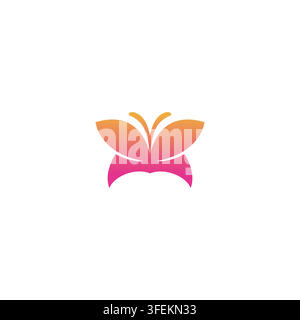 Design de logo papillon. Logo papillon minimaliste style moderne Illustration vectorielle Illustration de Vecteur