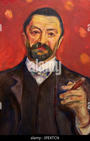 Portrait de Felix Auerbach, 1906, Edvard Munch (1863-1944), Van Gogh Museum, Amsterdam, Pays-Bas Banque D'Images