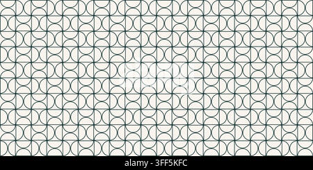 Motif géométrique sans couture de Bauhaus. Fond d'art linéaire abstrait Illustration de Vecteur