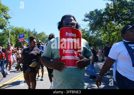 New York, NY, États-Unis. 7 sept. 2026. Les New-Yorkais assistent au 59e défilé annuel de la fête foraine West Indian-American Day le 7 septembre 2026 à Brooklyn, New York City. Credit : Katie Godowski/Media Punch/Alamy Live News Banque D'Images